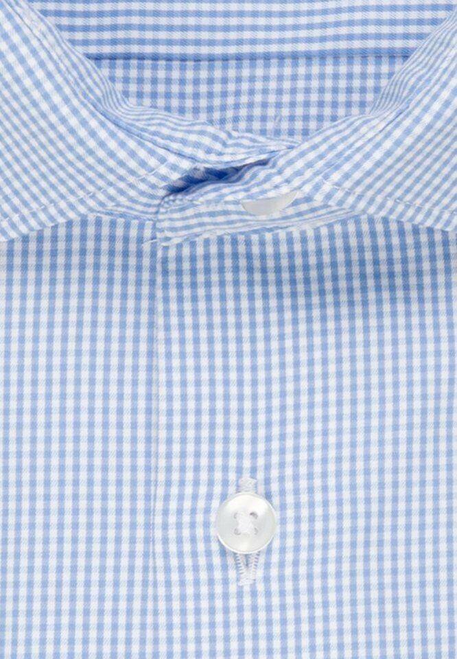 Hemden Seidensticker Performancehemd Slim Karo (01.656790-0011) blau