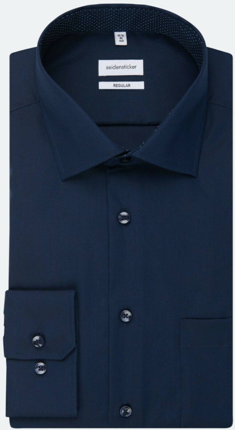Hemden Seidensticker Popeline Business Hemd Regular Kentkragen mit extra langem Arm (01.193695-0019)