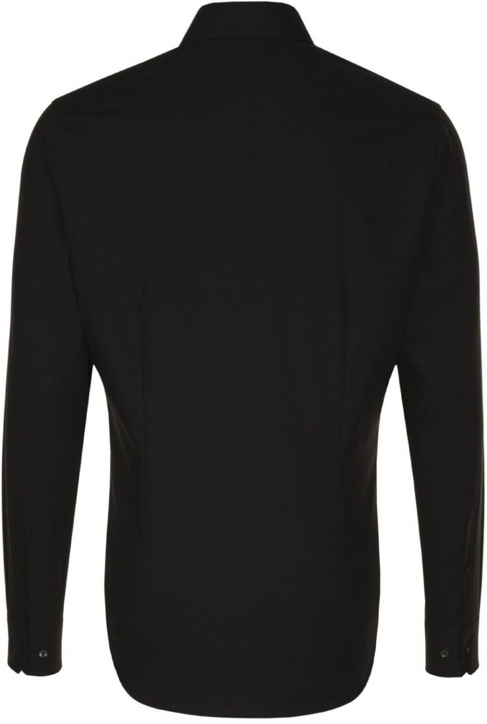 Hemden Seidensticker Popeline Business Hemd Shaped Kentkragen mit extra langem Arm (01.021005)(01.021005-39) schwarz