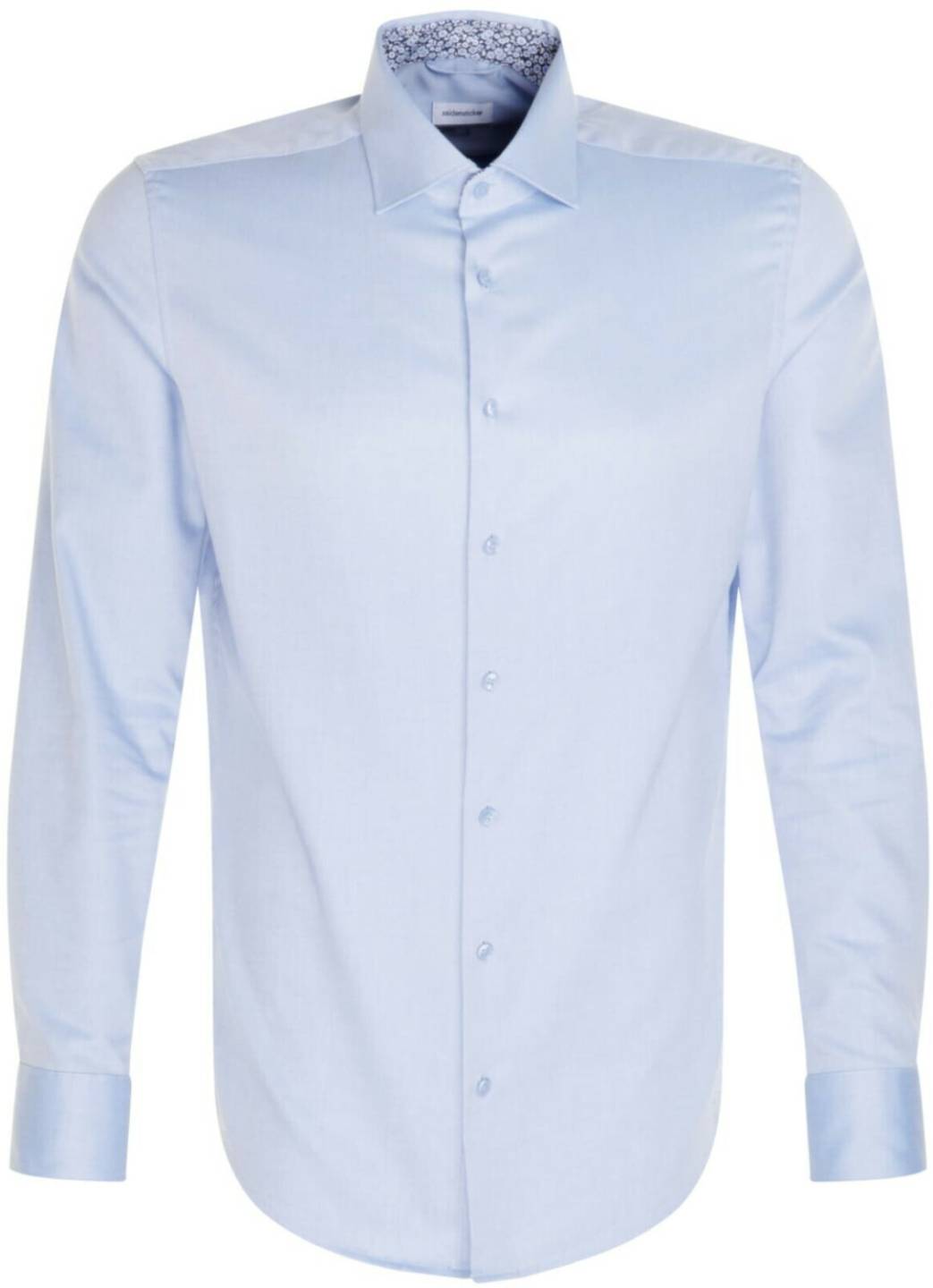 Hemden Seidensticker Twill Business Hemd in Slim mit Kentkragen Uni (01.643514)(01.643514-0013) blau