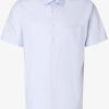 Hemden Seidensticker Business Hemd Regular Druck (01.141581-0011) blau
